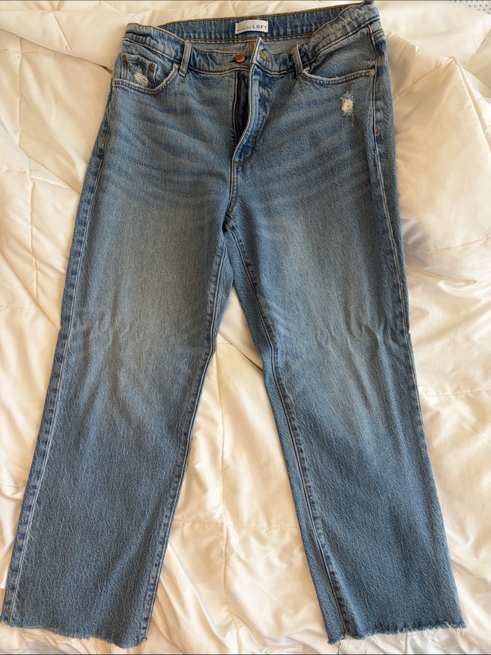 Loft women’s Light Blue Straight-Leg Jeans